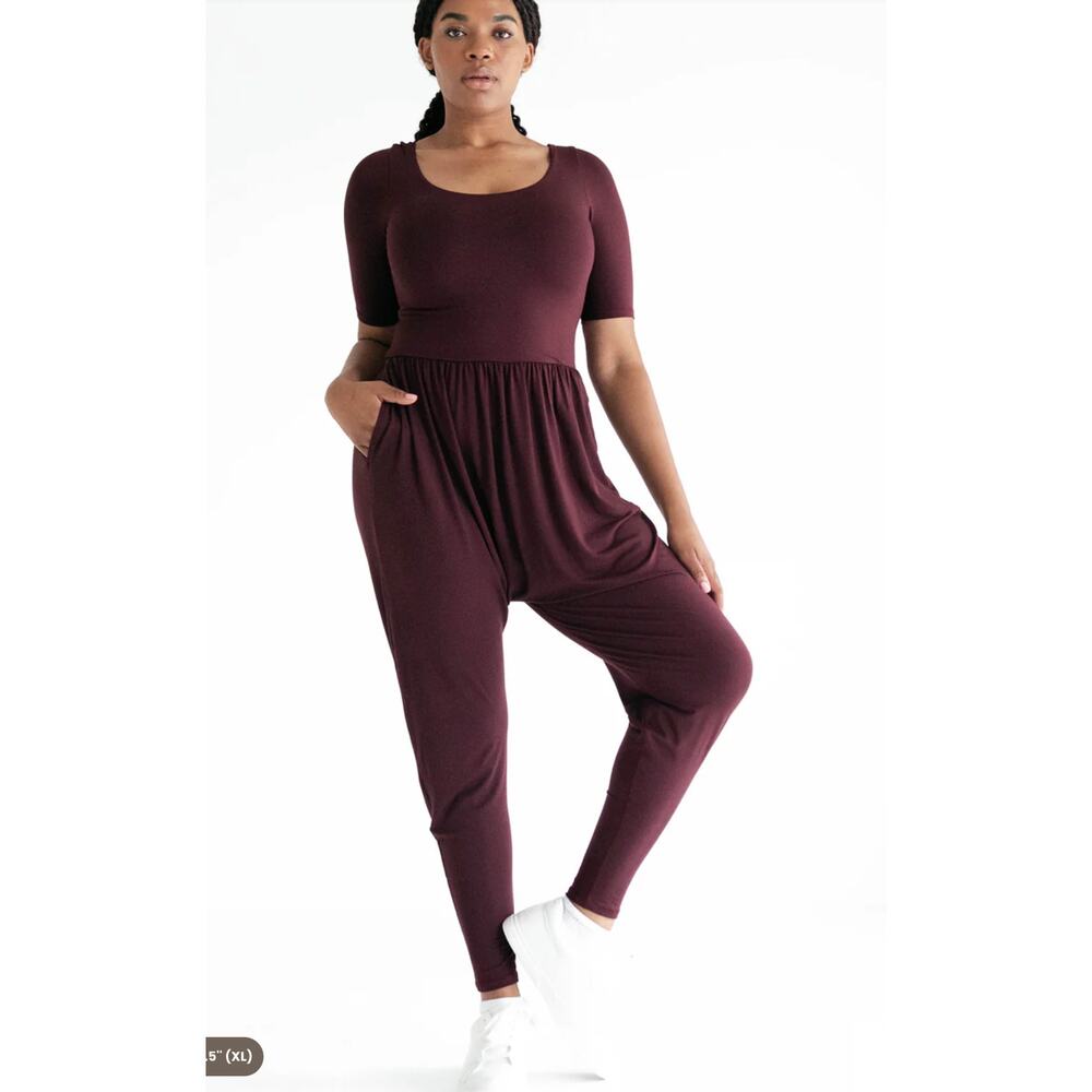 Imbodhi Sleeved Bōdhi Jumper Burgundy Womens XL - Picture 16 of 16